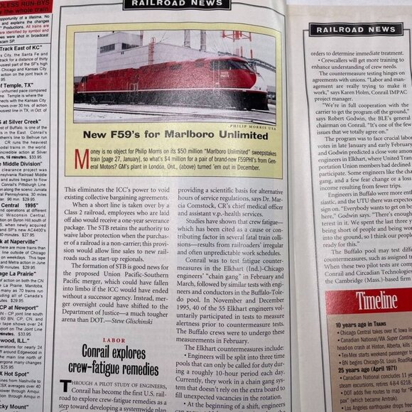 Trains Magazine of Railroading April 1996 Vol 56 No 4 Santa Fe Mystique u - Picture 5 of 10